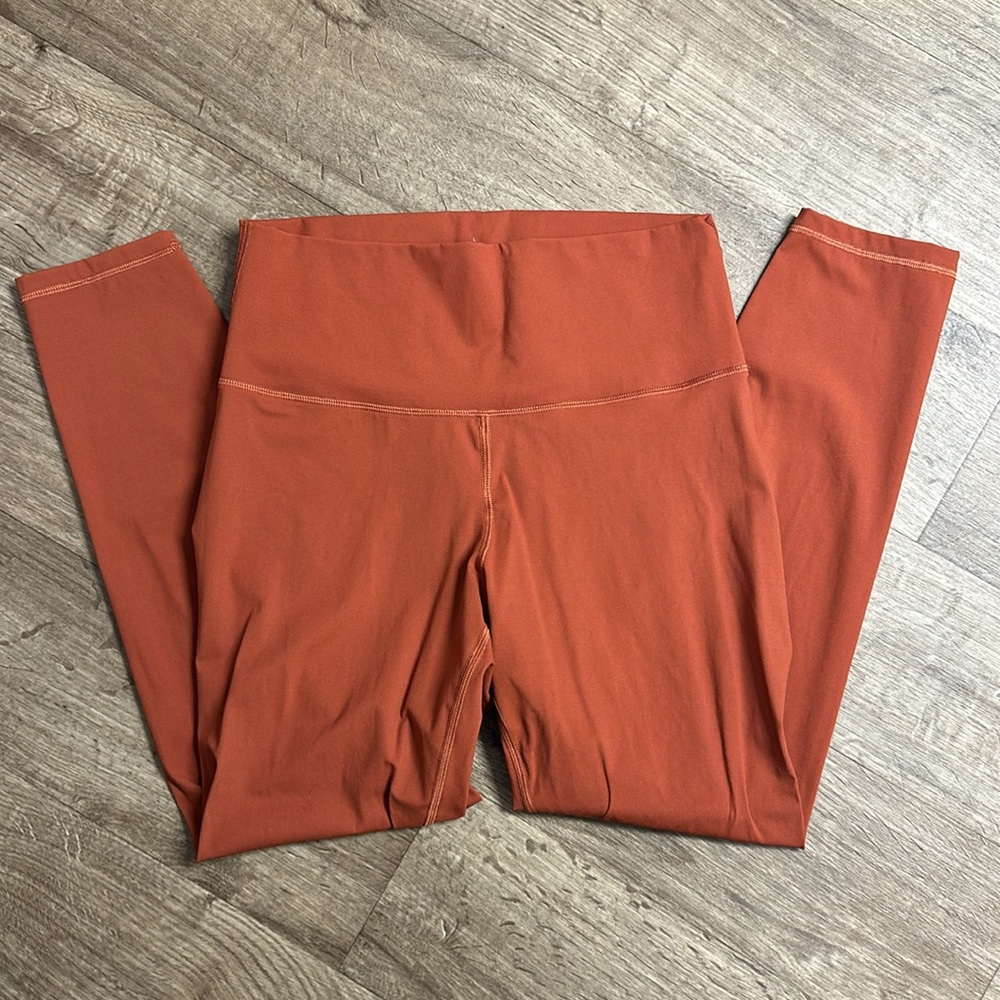 Everlane Renew Perform Leggings L Burnt Orange - Picture 2 of 4
